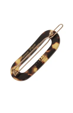Mini Oval Tige Boule Barrette - French Classic