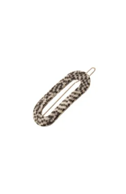 Mini Oval Tige Boule Barrette - French Classic
