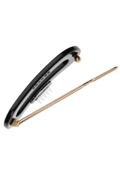 Mini Oval Tige Boule Barrette - French Classic