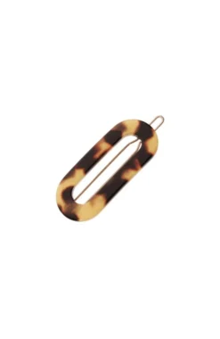 Mini Oval Tige Boule Barrette - French Classic