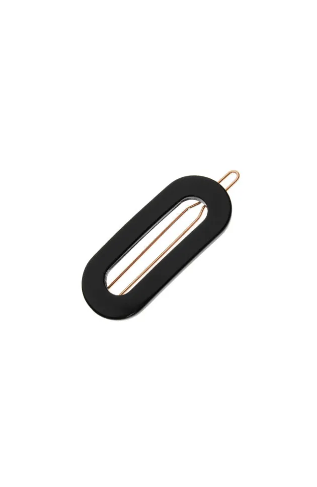 Mini Oval Tige Boule Barrette - French Classic