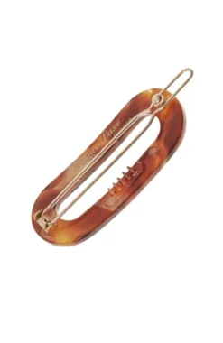 Mini Oval Tige Boule Barrette - French Classic