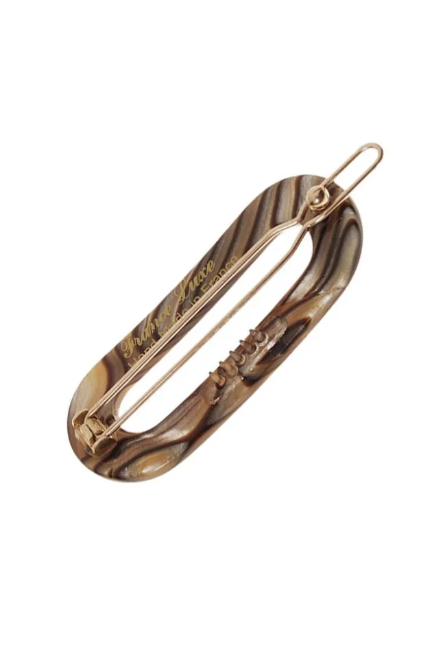 Mini Oval Tige Boule Barrette - French Classic