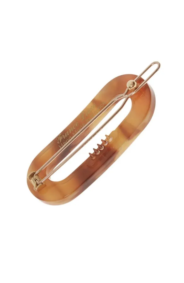 Mini Oval Tige Boule Barrette - French Classic