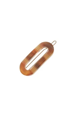 Mini Oval Tige Boule Barrette - French Classic