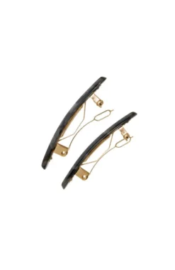 Mini Rectangle Barrette Pair - Pavlova