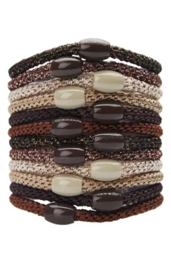 Narrow Grab & Go Pony, 12 Hair Ties