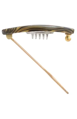 New Cutout Oval Tige Boule Barrette - Classic