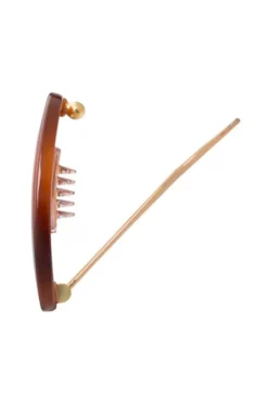 New Cutout Oval Tige Boule Barrette - Classic