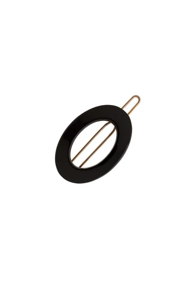 New Cutout Oval Tige Boule Barrette - Classic