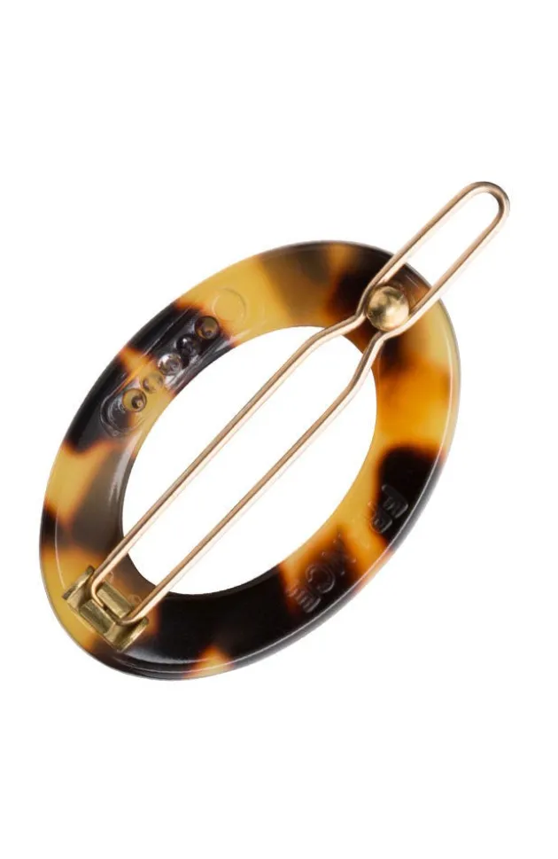New Cutout Oval Tige Boule Barrette - Classic