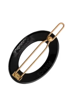 New Cutout Oval Tige Boule Barrette - Classic