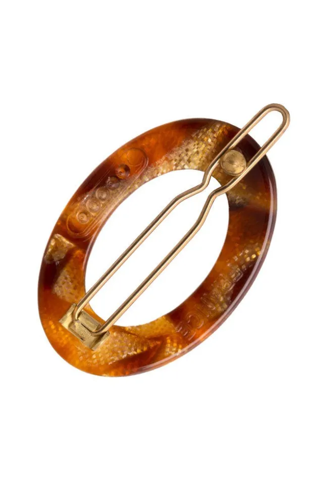 New Cutout Oval Tige Boule Barrette - Classic