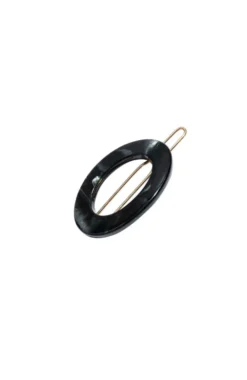 New Cutout Oval Tige Boule Barrette - Classic