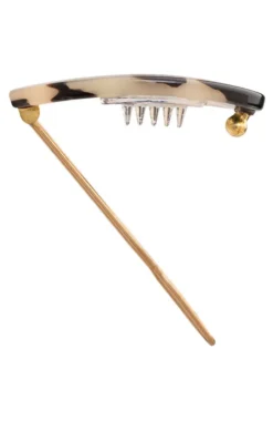 New Cutout Oval Tige Boule Barrette - Classic
