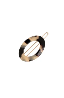 New Cutout Oval Tige Boule Barrette - Classic