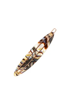 Oblong Tige Boule Barrette - Classic