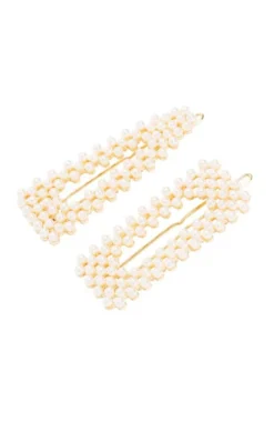 Pearl Tige Boule Barrette Set