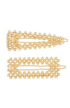 Pearl Tige Boule Barrette Set