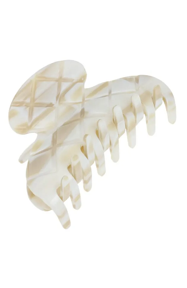 Quilted Medium Claw Clip - Classic