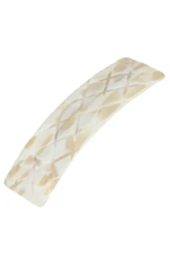 Quilted Rectangle Barrette - Classic