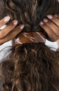 Rectangle Volume Barrette - French Classic