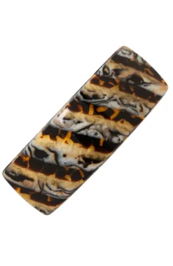 Rectangle Volume Barrette - French Classic