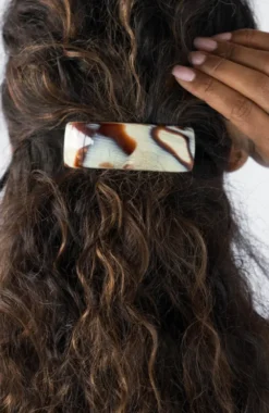 Rectangle Volume Barrette - French Classic