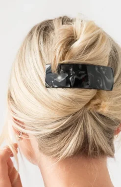 Rectangle Volume Barrette - French Classic