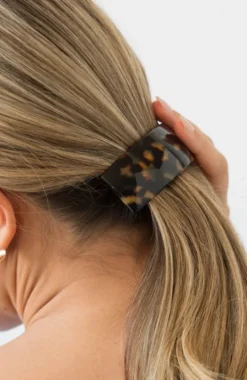 Rectangle Volume Barrette - French Classic
