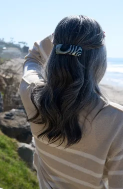 Rectangle Volume Barrette - French Classic