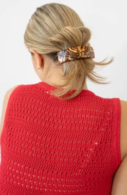 Rectangle Volume Barrette - French Classic