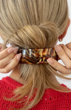 Rectangle Volume Barrette - French Classic