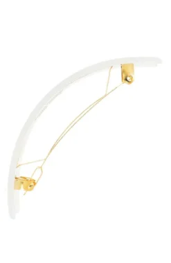 Rectangle Volume Barrette - Neige