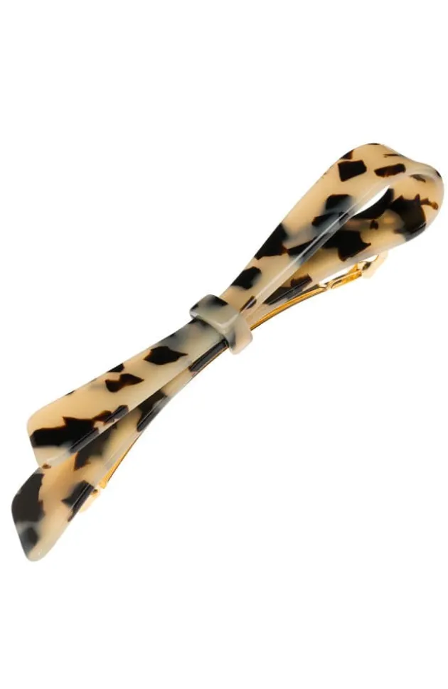 Ribbon Bow Long & Skinny Barrette - Classic
