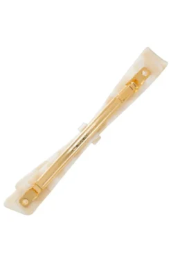 Ribbon Bow Long & Skinny Barrette - Classic