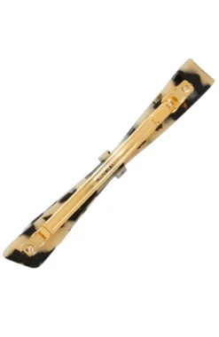 Ribbon Bow Long & Skinny Barrette - Classic