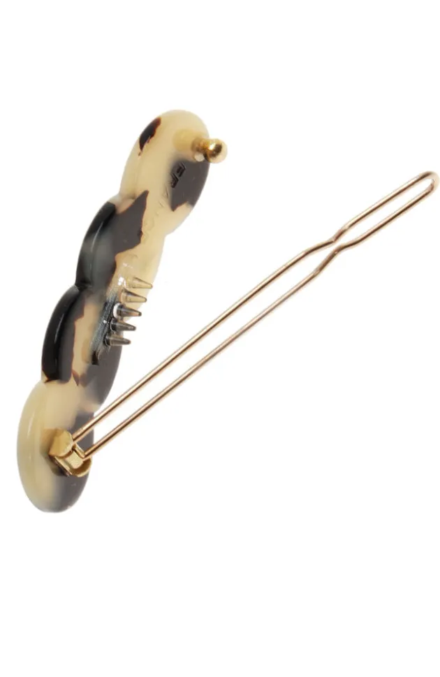 Scalloped Tige Boule Barrette - Classic