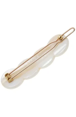 Scalloped Tige Boule Barrette - Classic
