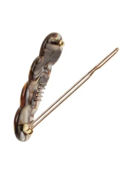 Scalloped Tige Boule Barrette - Classic