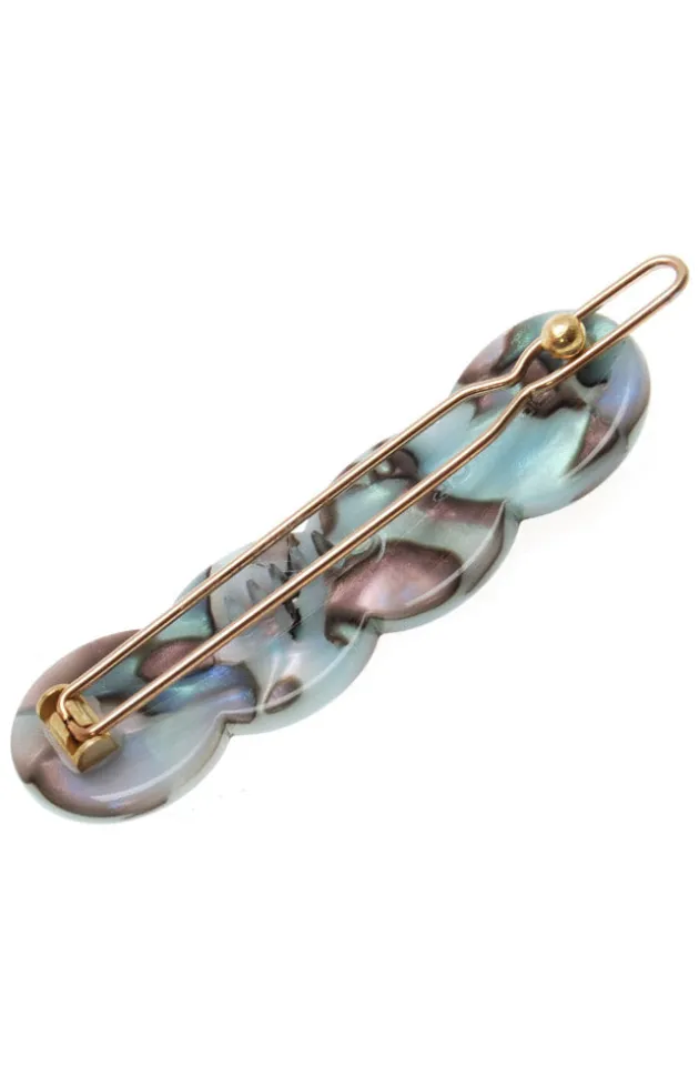 Scalloped Tige Boule Barrette - Classic