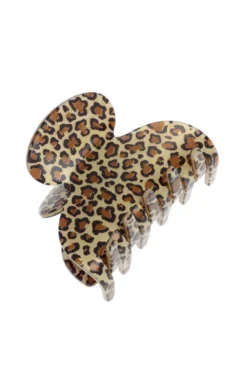 Small Couture Claw Clip - Golden Leopard