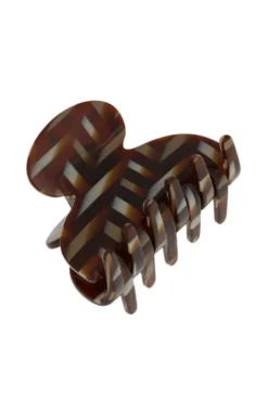 Small Couture Claw Clip - Saddle