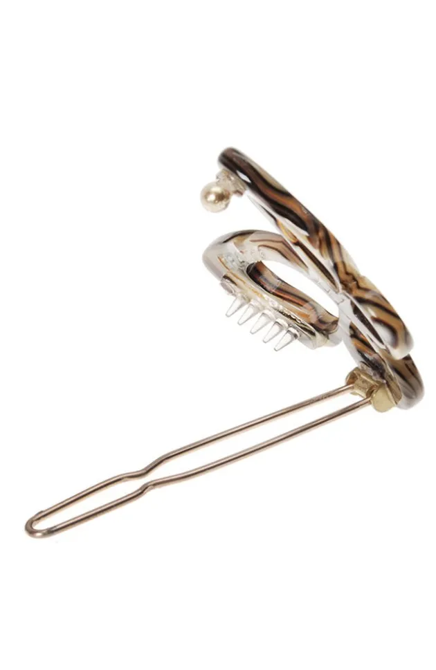 Small Cutout Butterfly Tige Boule Barrette - Classic