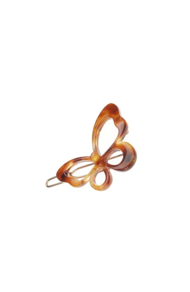 Small Cutout Butterfly Tige Boule Barrette - Classic