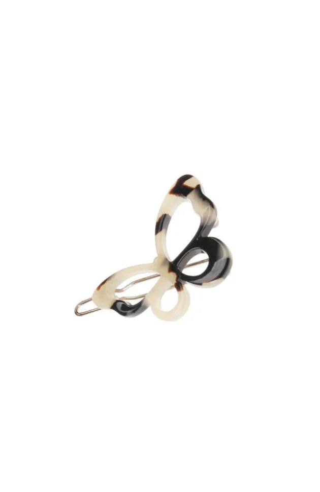 Small Cutout Butterfly Tige Boule Barrette - Classic