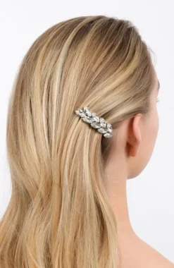 Small Ivy Crystal Barrette