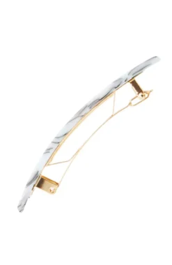 Small Luxury Rectangle Barrette - Classic