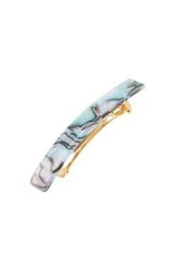 Small Luxury Rectangle Barrette - Classic