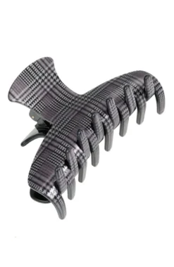Throne Claw Clip - Plaid Black